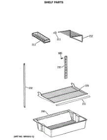 04 - Shelf Parts parts for Ge Refrigerator TBX18LASERWH from AppliancePartsPros.com
