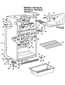02 - Section2 parts for Ge Refrigerator TBX18LLRRWH from AppliancePartsPros.com