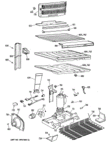03 - Section3 parts for Ge Refrigerator TBX18LPARWH from AppliancePartsPros.com