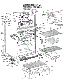 02 - Section2 parts for Ge Refrigerator TBX18PLSRAD from AppliancePartsPros.com
