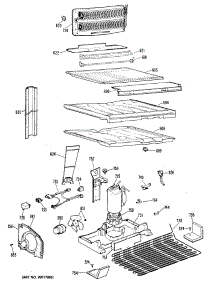 03 - Section3 parts for Ge Refrigerator TBX18PPBRAD from AppliancePartsPros.com