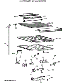 05 - Compartment Separator Parts parts for Ge Refrigerator TBX18SASERHA from AppliancePartsPros.com