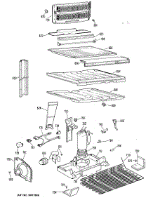 03 - Section3 parts for Ge Refrigerator TBX18SPBRHA from AppliancePartsPros.com