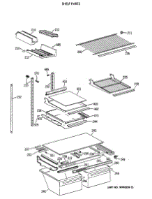 04 - Shelf Parts parts for Ge Refrigerator TBX19DAXCRWW from AppliancePartsPros.com
