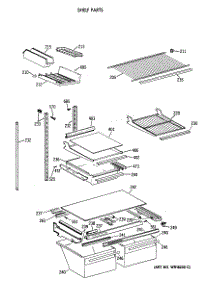 04 - Shelf Parts parts for Ge Refrigerator TBX19DAXERWW from AppliancePartsPros.com