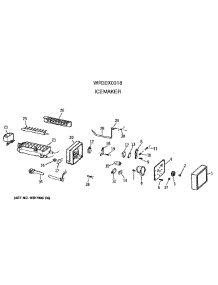 07 - Icemaker parts for Ge Refrigerator TBX19JAXBRWW from AppliancePartsPros.com