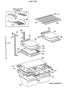 04 - Shelf Parts parts for Ge Refrigerator TBX19JIXCRWW from AppliancePartsPros.com