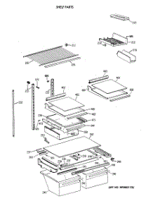 04 - Shelf Parts parts for Ge Refrigerator TBX19MAXERWW from AppliancePartsPros.com
