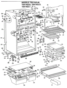 02 - Section2 parts for Ge Refrigerator TBX19ZLRRWH from AppliancePartsPros.com
