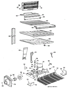 03 - Section3 parts for Ge Refrigerator TBX19ZLTRAD from AppliancePartsPros.com