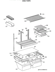 04 - Shelf Parts parts for Ge Refrigerator TBX21DASNRAD from AppliancePartsPros.com