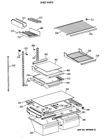 04 - Shelf Parts parts for Ge Refrigerator TBX21DAXDRAA from AppliancePartsPros.com