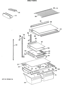 04 - Shelf Parts parts for Ge Refrigerator TBX21GASNRWH from AppliancePartsPros.com