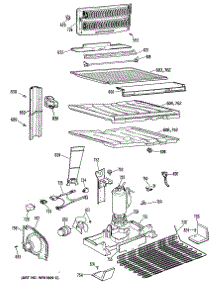 03 - Section3 parts for Ge Refrigerator TBX21GPARAD from AppliancePartsPros.com