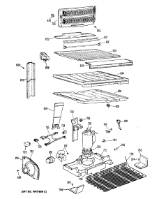 03 - Section3 parts for Ge Refrigerator TBX21GPBRAD from AppliancePartsPros.com