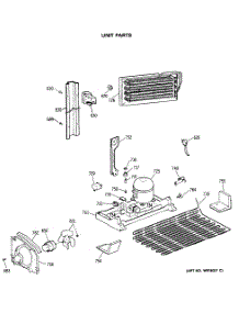 06 - Unit Parts parts for Ge Refrigerator TBX21JASMRAD from AppliancePartsPros.com