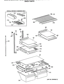 04 - Shelf Parts parts for Ge Refrigerator TBX21JISNRWH from AppliancePartsPros.com