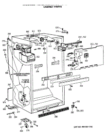 03 - Cabinet Parts parts for Ge Refrigerator TBX21JISRRAD from AppliancePartsPros.com