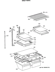 04 - Shelf Parts parts for Ge Refrigerator TBX21JISRRWH from AppliancePartsPros.com