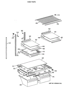 04 - Shelf Parts parts for Ge Refrigerator TBX21JISYRAD from AppliancePartsPros.com