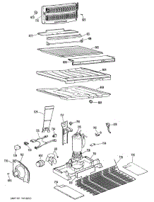 03 - Section3 parts for Ge Refrigerator TBX21KKCR from AppliancePartsPros.com