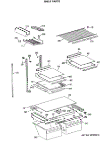 04 - Shelf Parts parts for Ge Refrigerator TBX21MASNRAD from AppliancePartsPros.com