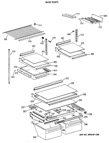 04 - Shelf Parts parts for Ge Refrigerator TBX21MAXDRWW from AppliancePartsPros.com