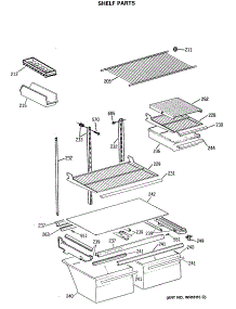 04 - Shelf Parts parts for Ge Refrigerator TBX21SASNRWH from AppliancePartsPros.com