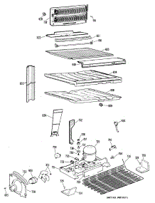 03 - Section3 parts for Ge Refrigerator TBX21ZLRRAD from AppliancePartsPros.com