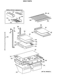 04 - Shelf Parts parts for Ge Refrigerator TBX22JASNRWH from AppliancePartsPros.com