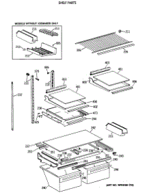 04 - Shelf Parts parts for Ge Refrigerator TBX22JIXDRWW from AppliancePartsPros.com