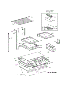 04 - Shelf Parts parts for Ge Refrigerator TBX22VIBDRAA from AppliancePartsPros.com