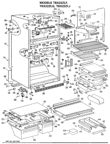 02 - Section2 parts for Ge Refrigerator TBX22ZLFRAD from AppliancePartsPros.com