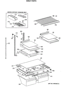 04 - Shelf Parts parts for Ge Refrigerator TBX24JISJRWH from AppliancePartsPros.com