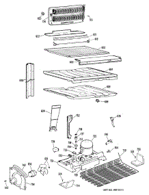 03 - Section3 parts for Ge Refrigerator TBX24TLMRWH from AppliancePartsPros.com