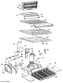 05 - Section5 parts for Ge Refrigerator TBX25RKBL from AppliancePartsPros.com