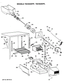 04 - Section4 parts for Ge Refrigerator TBXW25FPFLWH from AppliancePartsPros.com