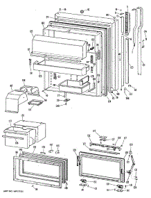 02 - Section2 parts for Ge Refrigerator TBXW25MLRRWH from AppliancePartsPros.com