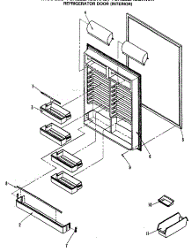 02 - Refrigerator Door (Interior) parts for Ge Refrigerator TCX22ZASBR from AppliancePartsPros.com