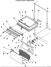 05 - Evaporator Area & Divider Block parts for Ge Refrigerator TCX22ZRBRAD from AppliancePartsPros.com