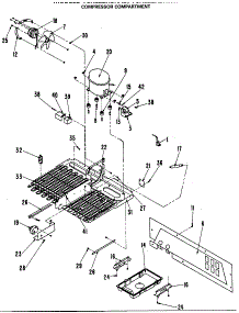 06 - Compressor Compartment parts for Ge Refrigerator TCX22ZRBRAD from AppliancePartsPros.com