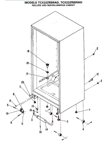 07 - Rollers And Miscellaneous Cabinet parts for Ge Refrigerator TCX22ZRBRAD from AppliancePartsPros.com
