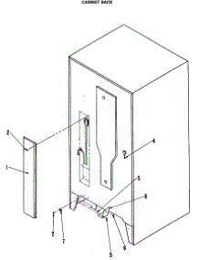 08 - Cabinet Back parts for Ge Refrigerator TCX22ZRBRWH from AppliancePartsPros.com