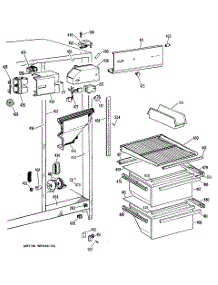 03 - Section3 parts for Ge Refrigerator TFC20DASAAD from AppliancePartsPros.com