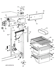 03 - Section3 parts for Ge Refrigerator TFC20DASBAD from AppliancePartsPros.com