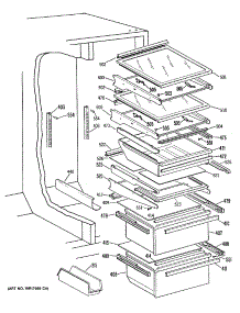05 - Section5 parts for Ge Refrigerator TFC22PRSAWW from AppliancePartsPros.com
