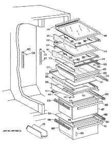 05 - Section5 parts for Ge Refrigerator TFCW24RRAWH from AppliancePartsPros.com