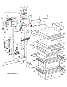 03 - Section3 parts for Ge Refrigerator TFE22RRAAD from AppliancePartsPros.com