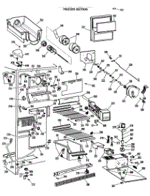 03 - Freezer Section parts for Ge Refrigerator TFE27FMA from AppliancePartsPros.com
