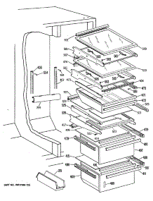 04 - Section4 parts for Ge Refrigerator TFEA22RRAAD from AppliancePartsPros.com